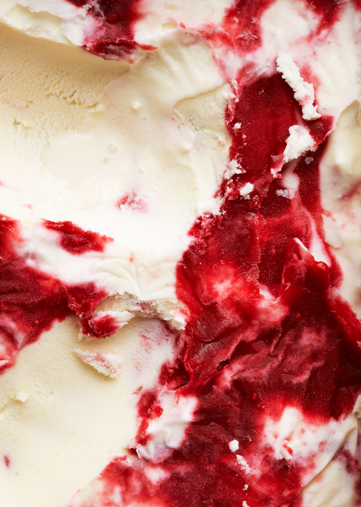 Berry Ripple Cream, Ice Cream macro shot - Sara Remington Photography